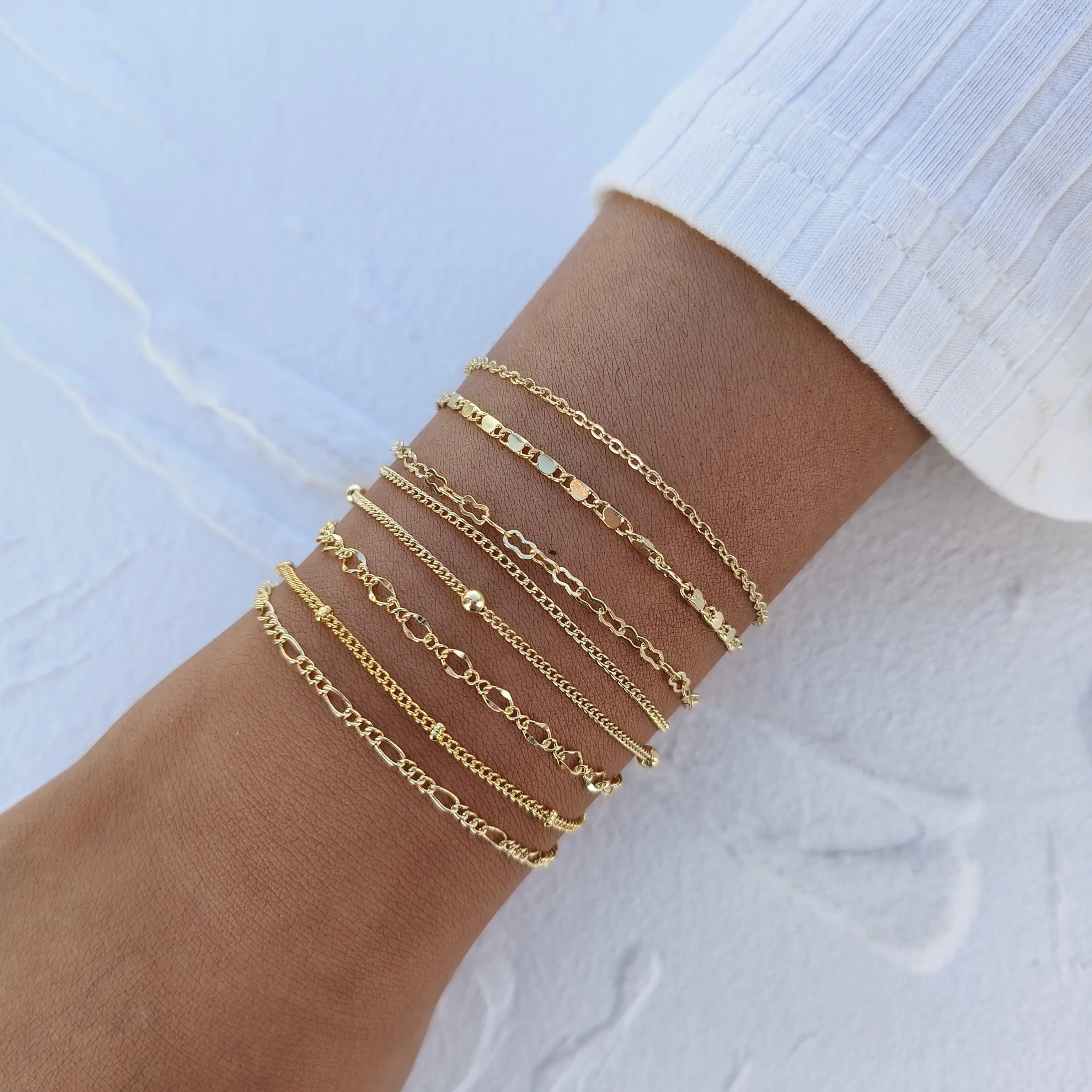 Kyerlyn Gold Bracelets Stack Trendy