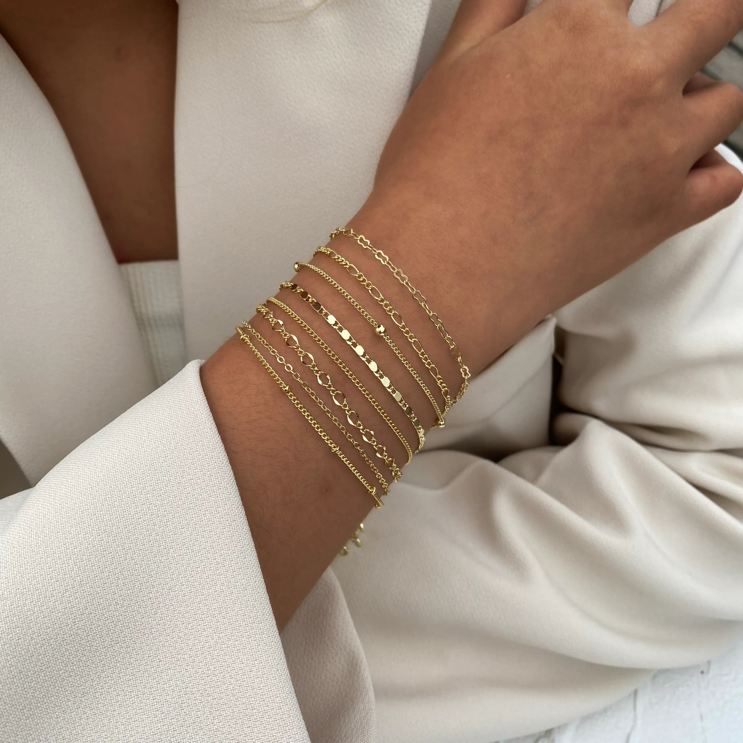 Kyerlyn Gold Bracelets Stack Trendy