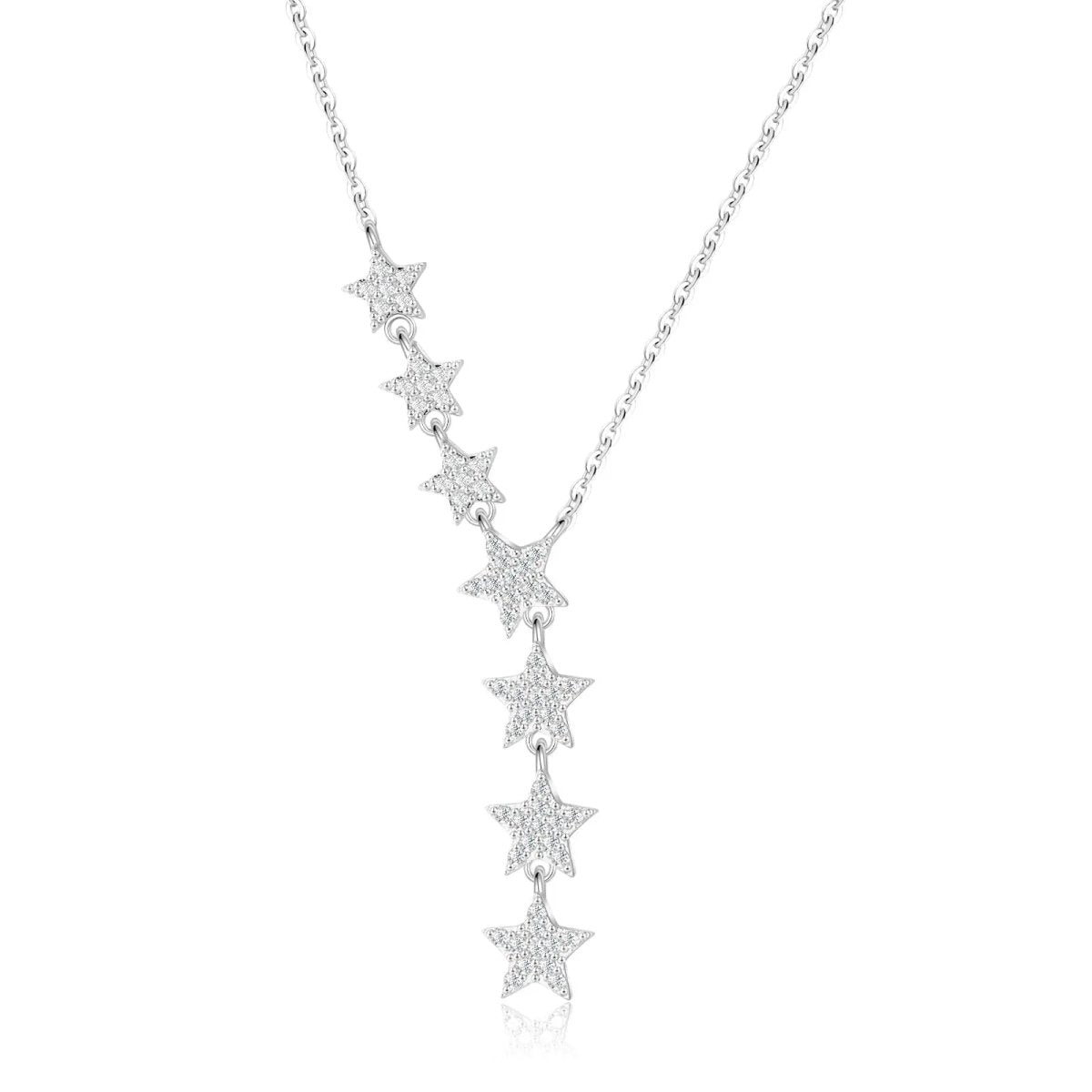 Crystal Silver/Gold/Rose Gold Star Necklaces - KYERLYN