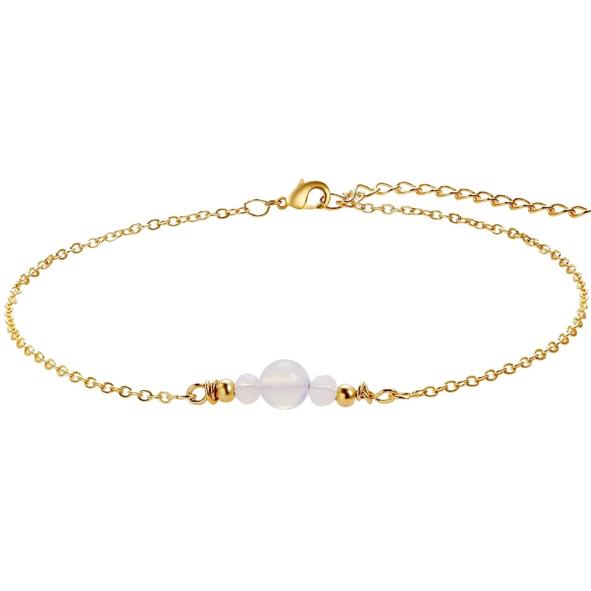 Gold Bead Ankle Bracelets - KYERLYN