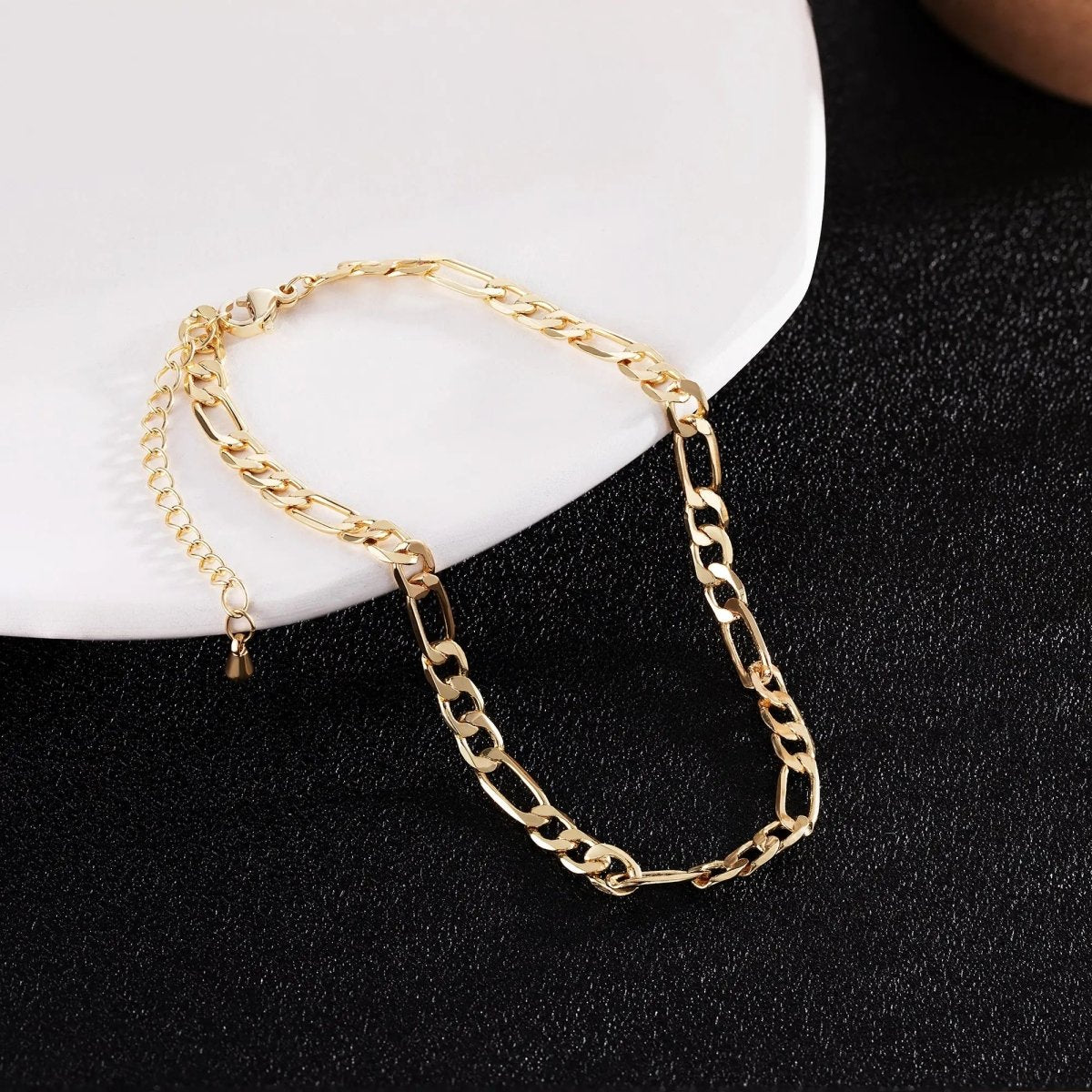 Gold Figaro Ankle Bracelets - KYERLYN