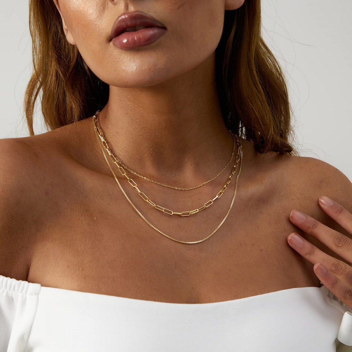 Gold Layered Set Necklaces - KYERLYN