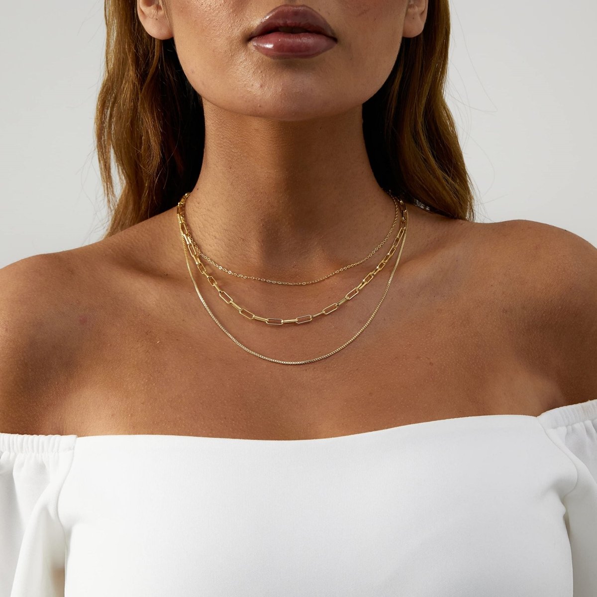 Gold Layered Set Necklaces - KYERLYN