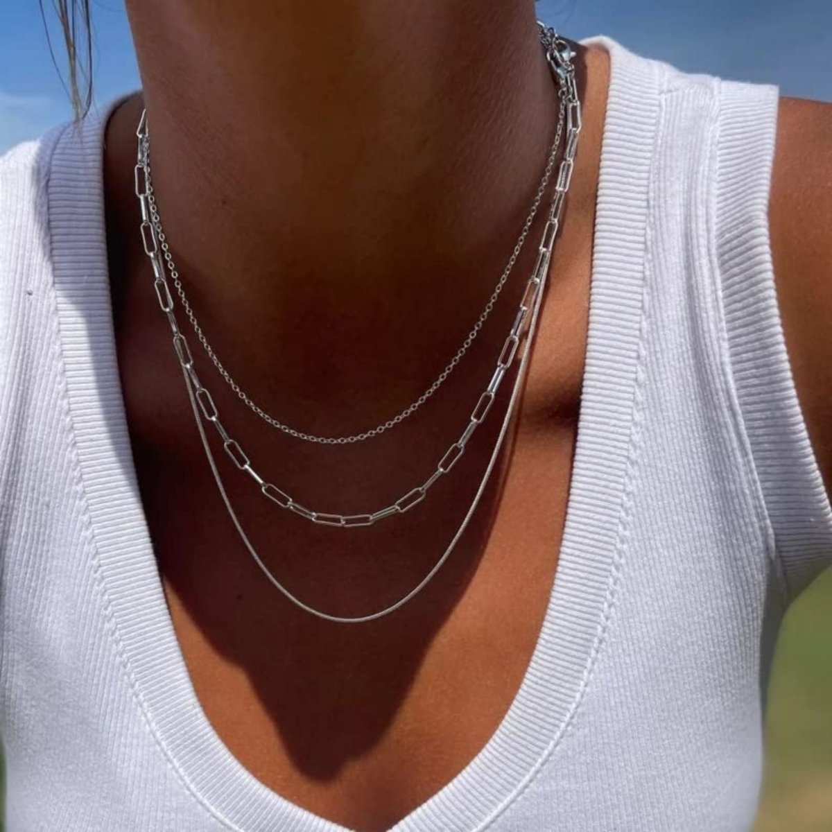 Gold Layered Set Necklaces - KYERLYN