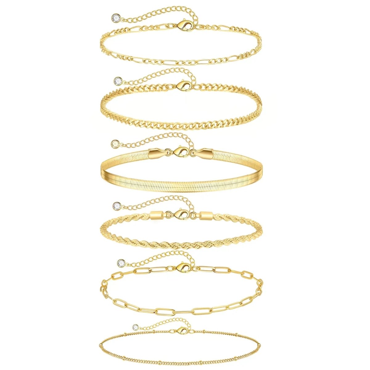 Gold/Silver Ankle Bracelets Summer Beach - KYERLYN