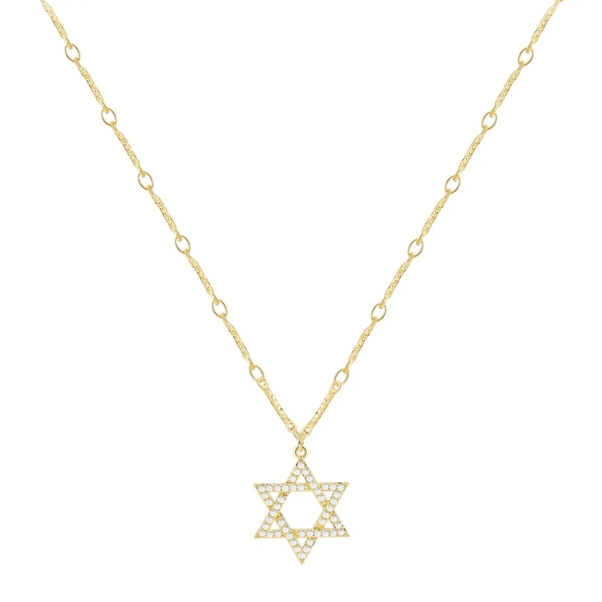 Gold/Silver David Star CZ Necklaces - KYERLYN