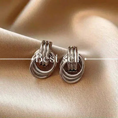 Best-selling silver earrings, showcasing popular women's earrings.