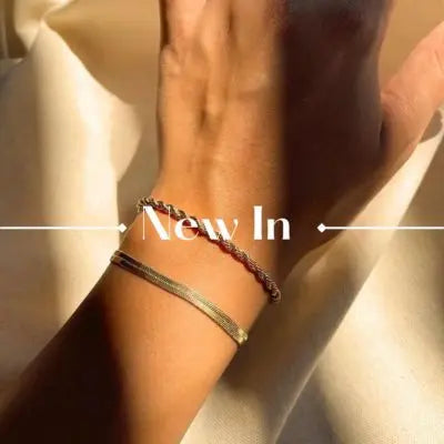 New In: gold bracelet from the latest women's bracelet jewelry collection.