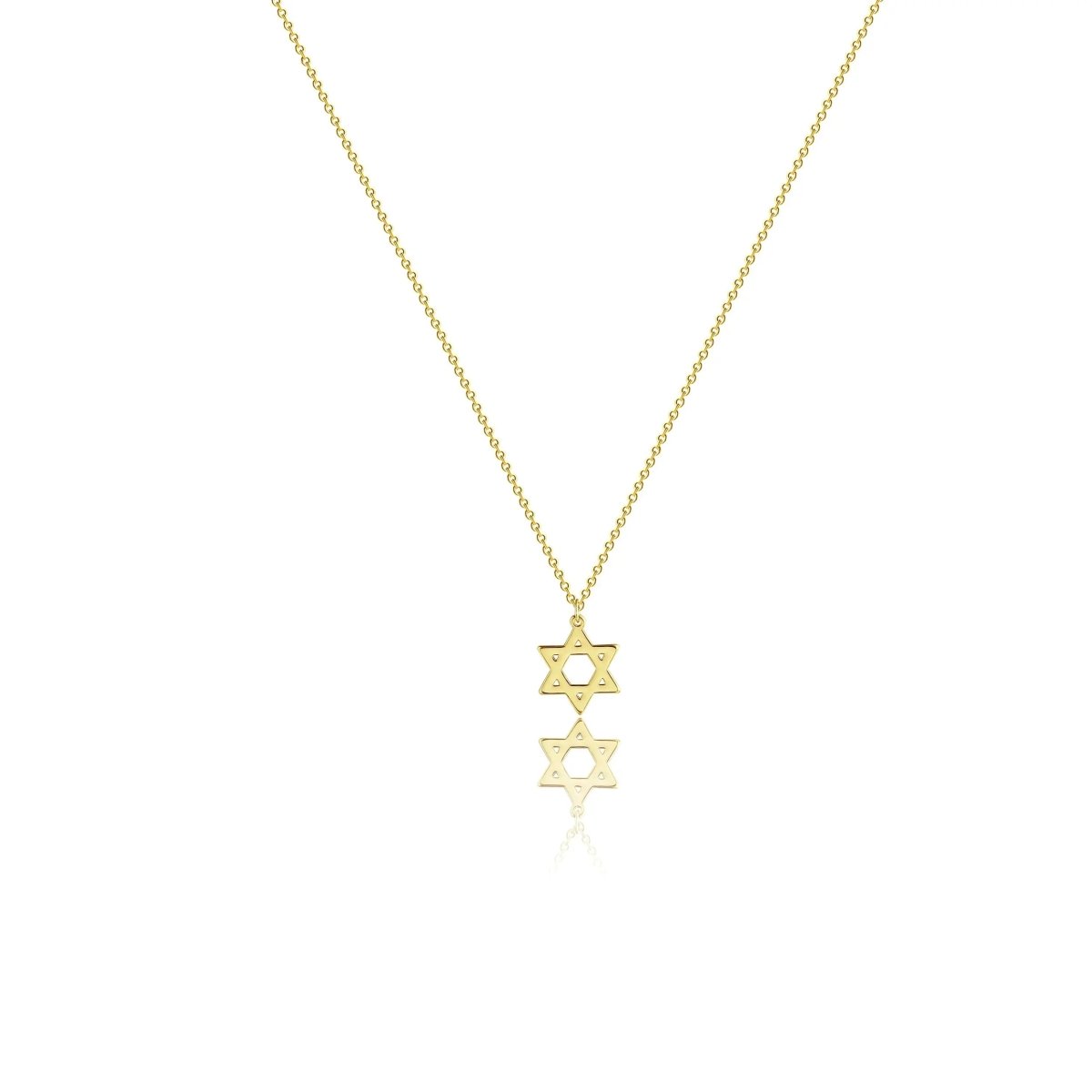 Kyerlyn 14k Gold David Star Necklaces - KYERLYN