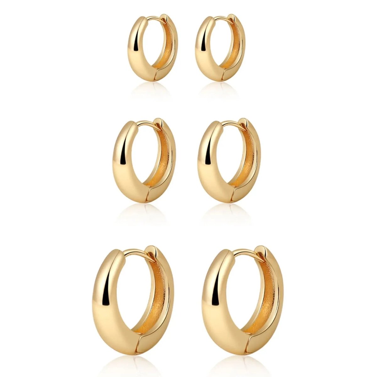 Kyerlyn 14K Gold Plated Small Hoop Earrings - KYERLYN