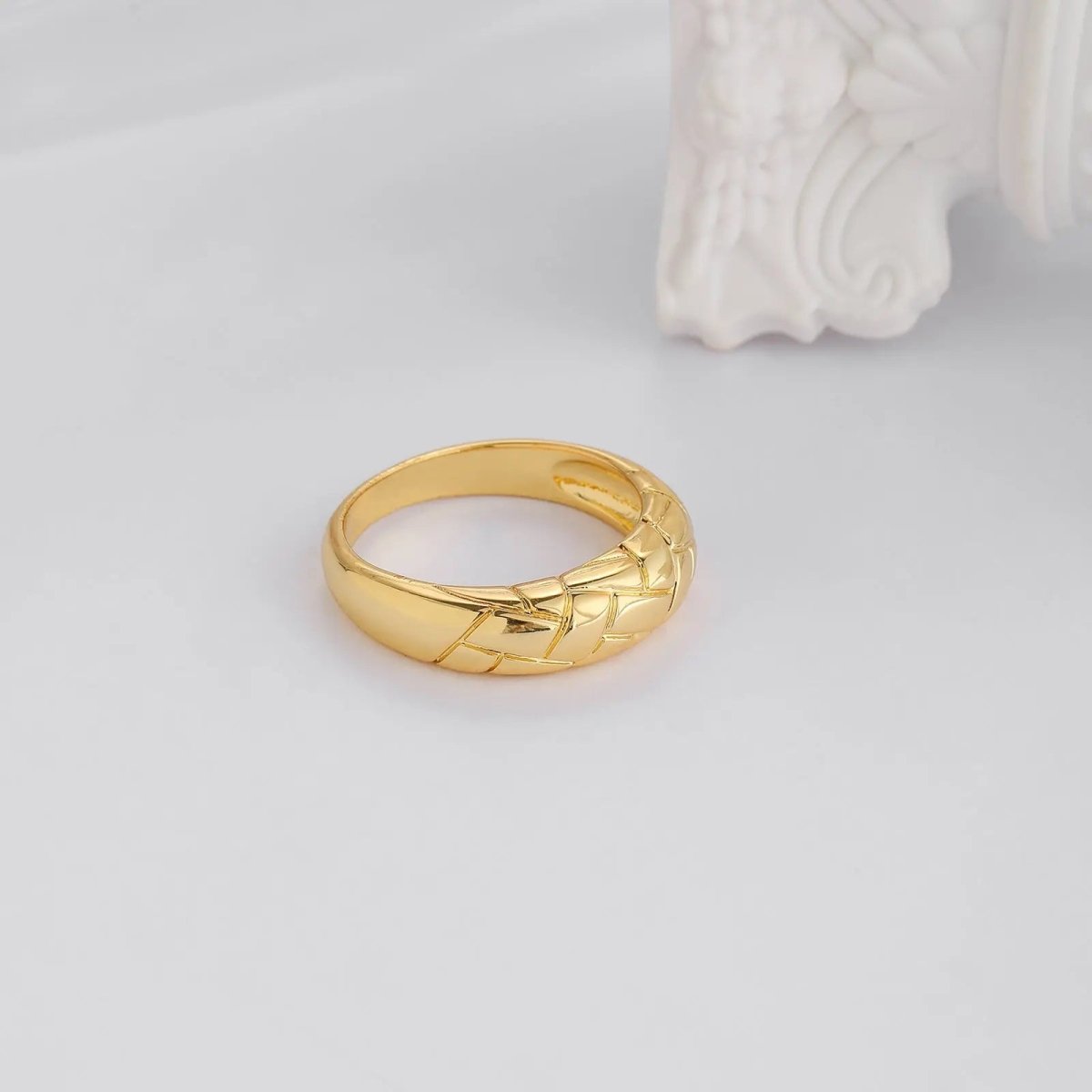 Kyerlyn Chunky Gold Rings Size 6 to 9 - KYERLYN