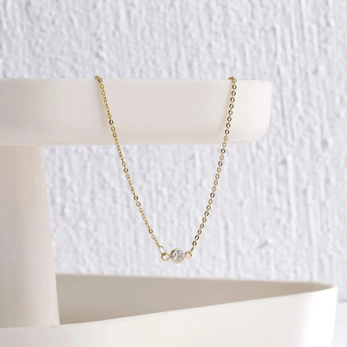 Kyerlyn Cubic Zirconia Dainty Gold Necklaces - KYERLYN