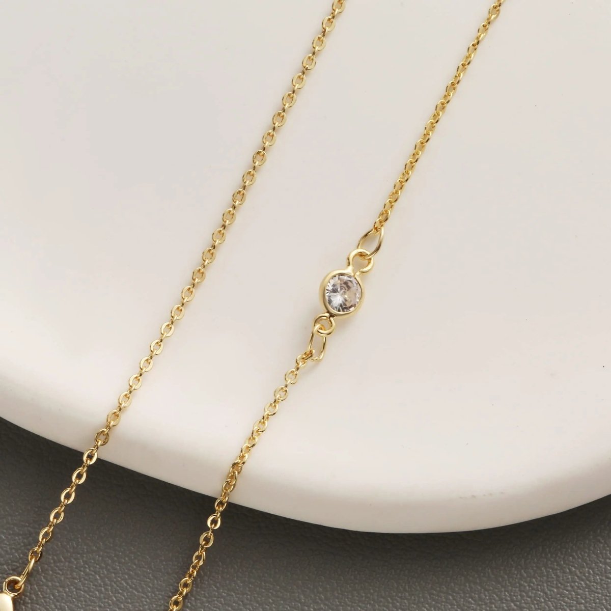 Kyerlyn Cubic Zirconia Dainty Gold Necklaces - KYERLYN