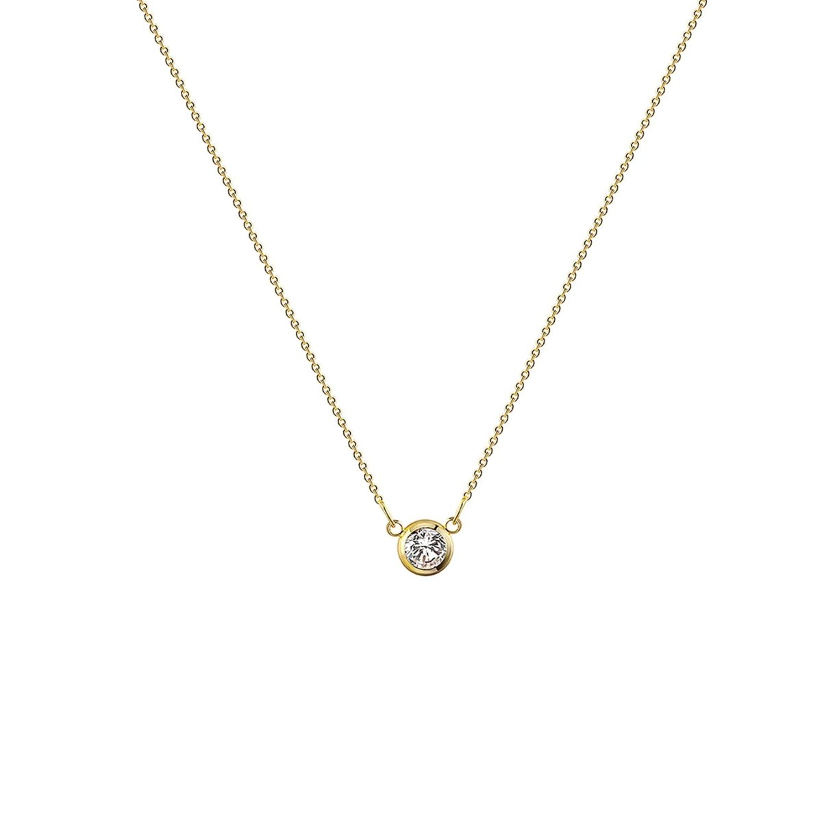 Kyerlyn Cubic Zirconia Dainty Gold Necklaces - KYERLYN