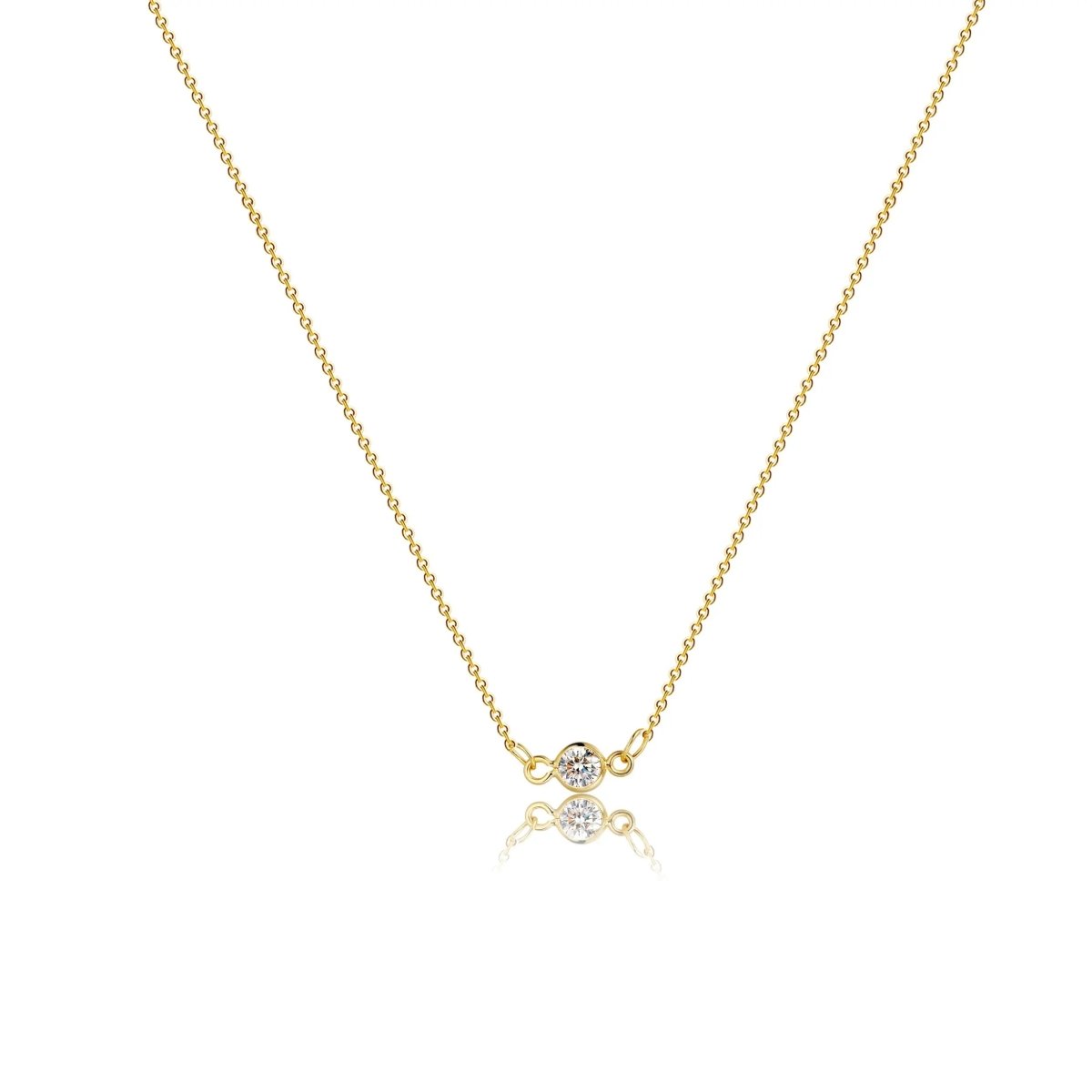 Kyerlyn Cubic Zirconia Dainty Gold Necklaces - KYERLYN