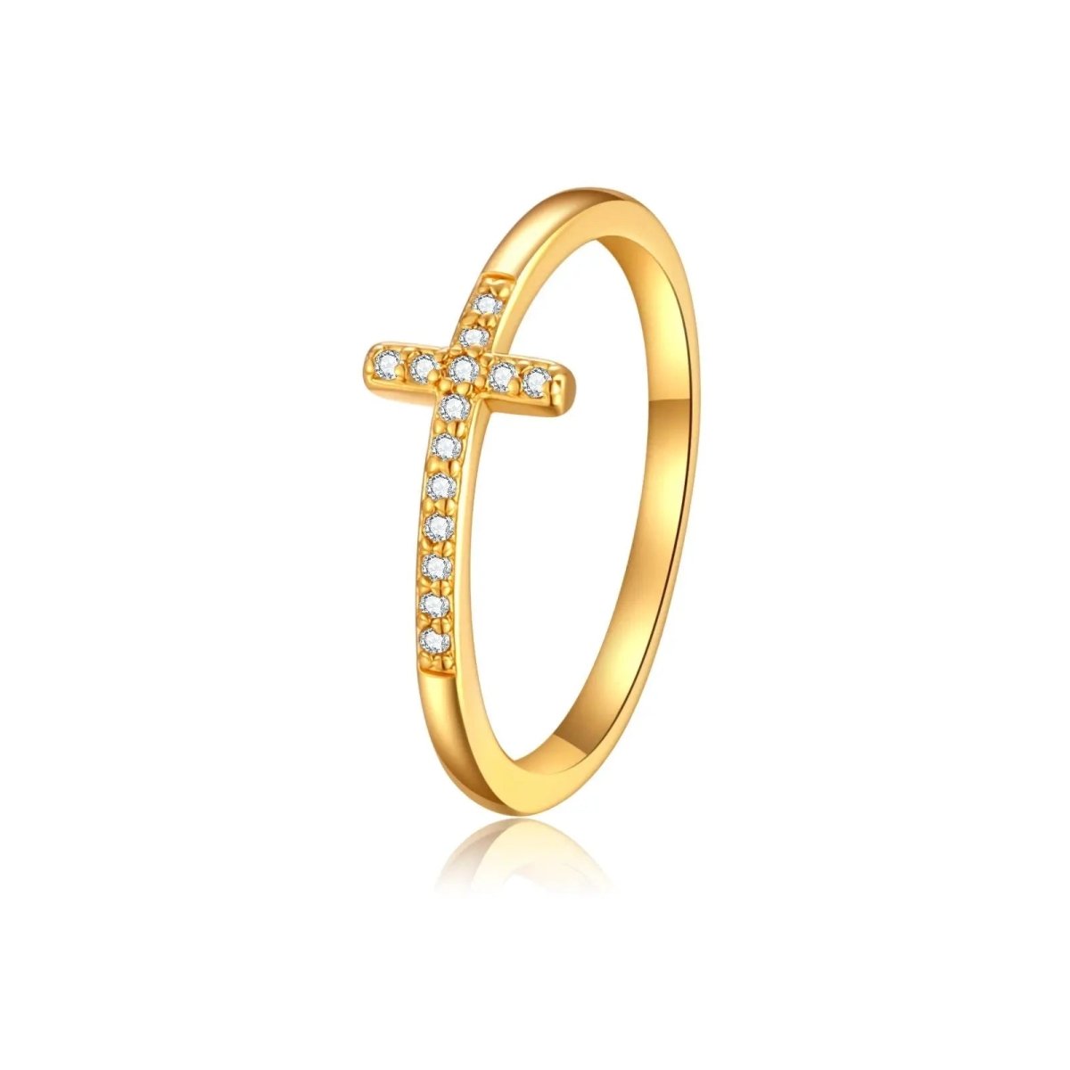 Kyerlyn CZ Cross Ring Size 6 to 9 - KYERLYN