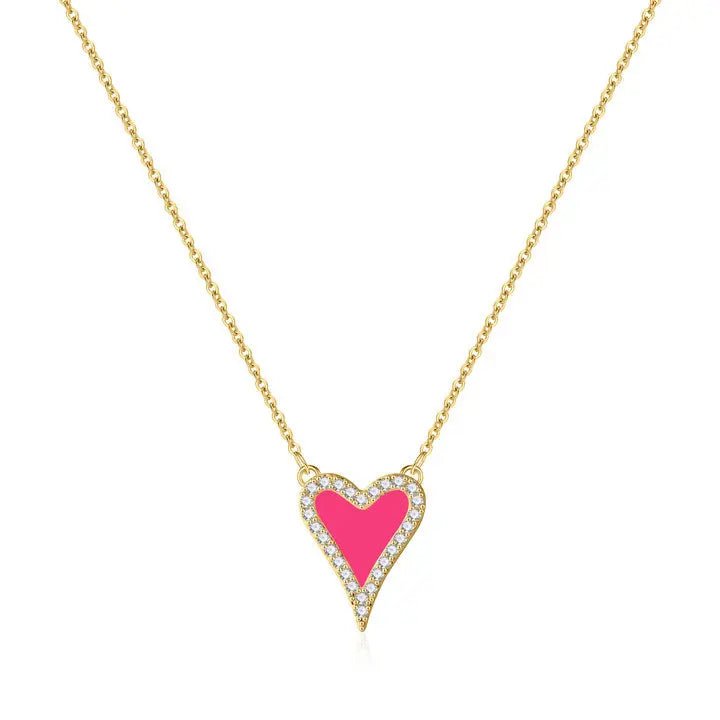 Kyerlyn CZ Heart Necklaces - KYERLYN