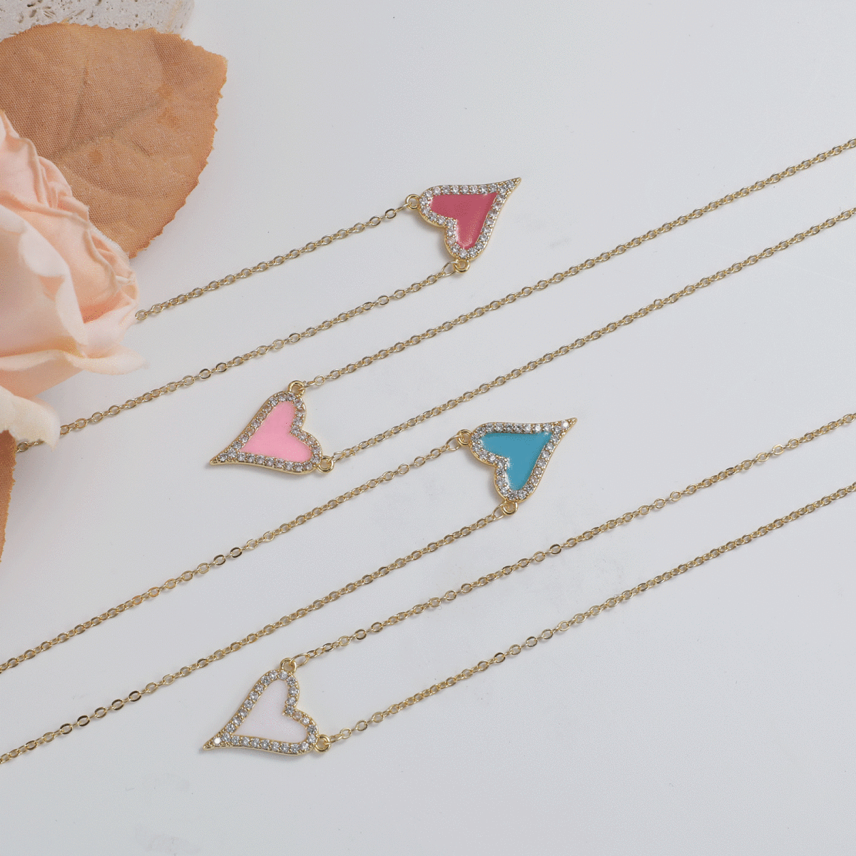 Kyerlyn CZ Heart Necklaces - KYERLYN