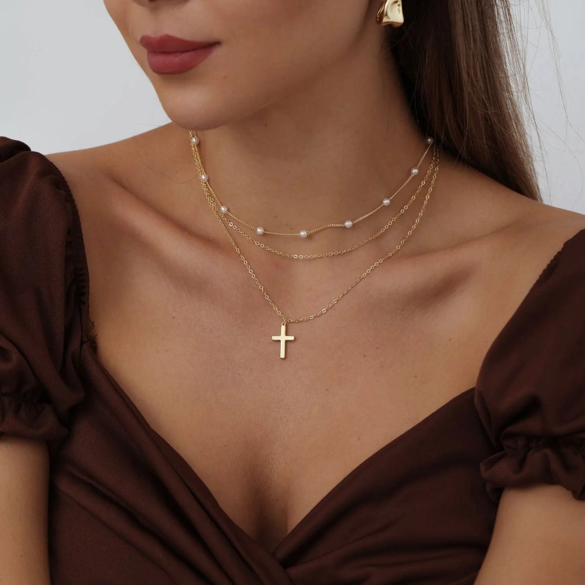 Kyerlyn Dainty Cross Necklaces - KYERLYN