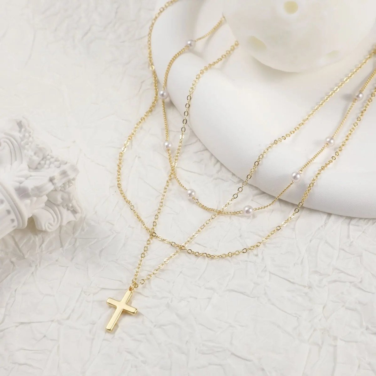 Kyerlyn Dainty Cross Necklaces - KYERLYN