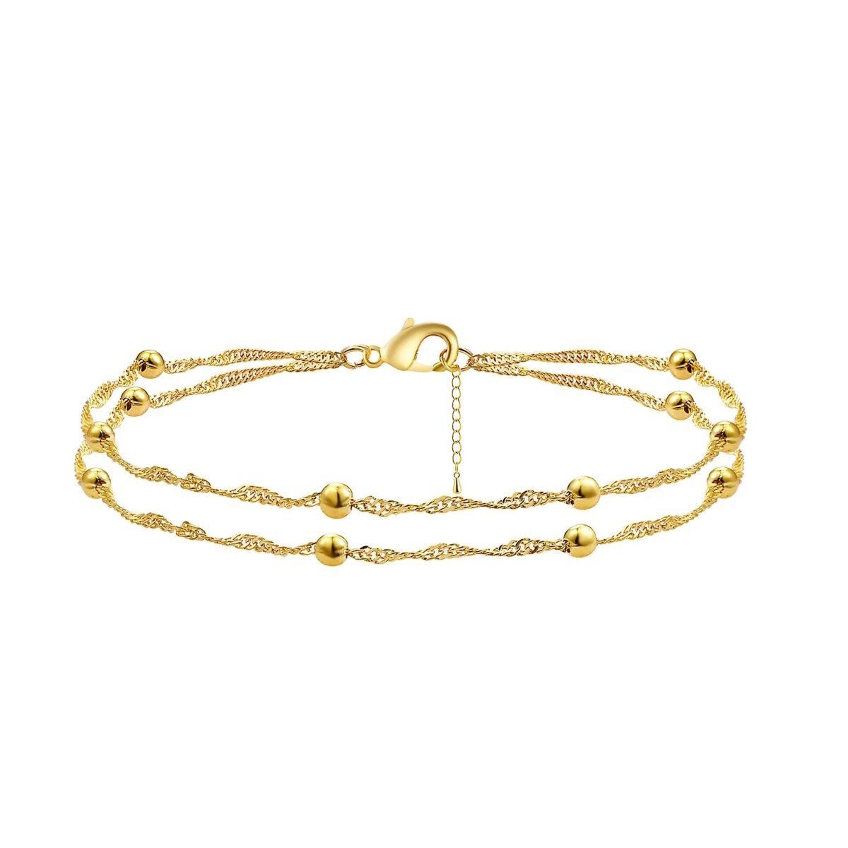 Kyerlyn Dainty Gold Bead Bracelets - KYERLYN