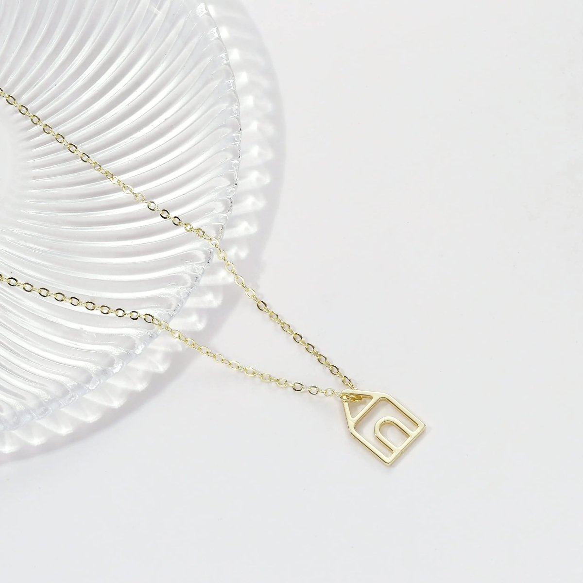 Kyerlyn Dainty Gold House Necklaces - KYERLYN