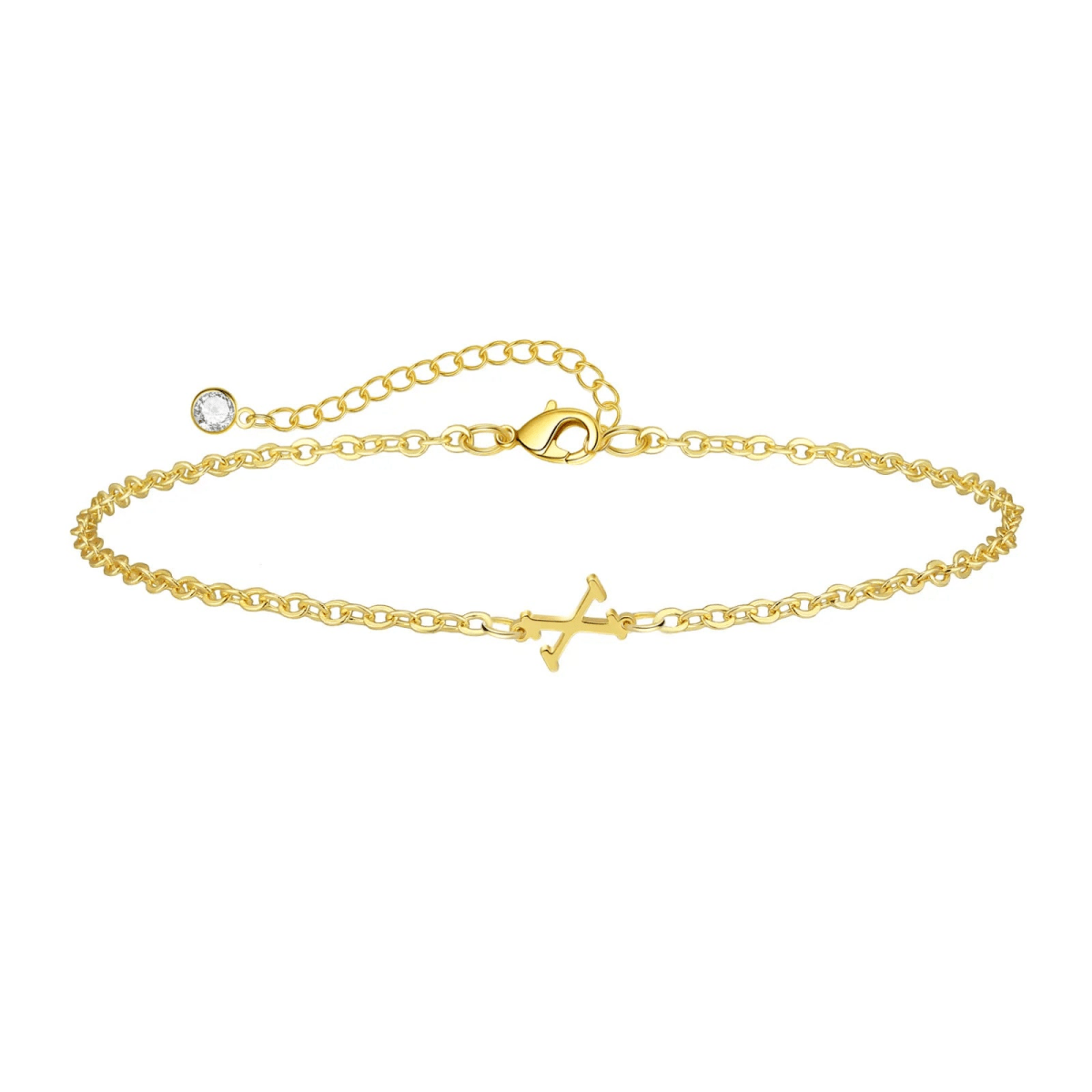 Kyerlyn Dainty Gold Initial Bracelets - KYERLYN