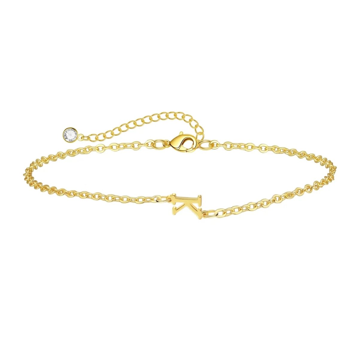 Kyerlyn Dainty Gold Initial Bracelets - KYERLYN