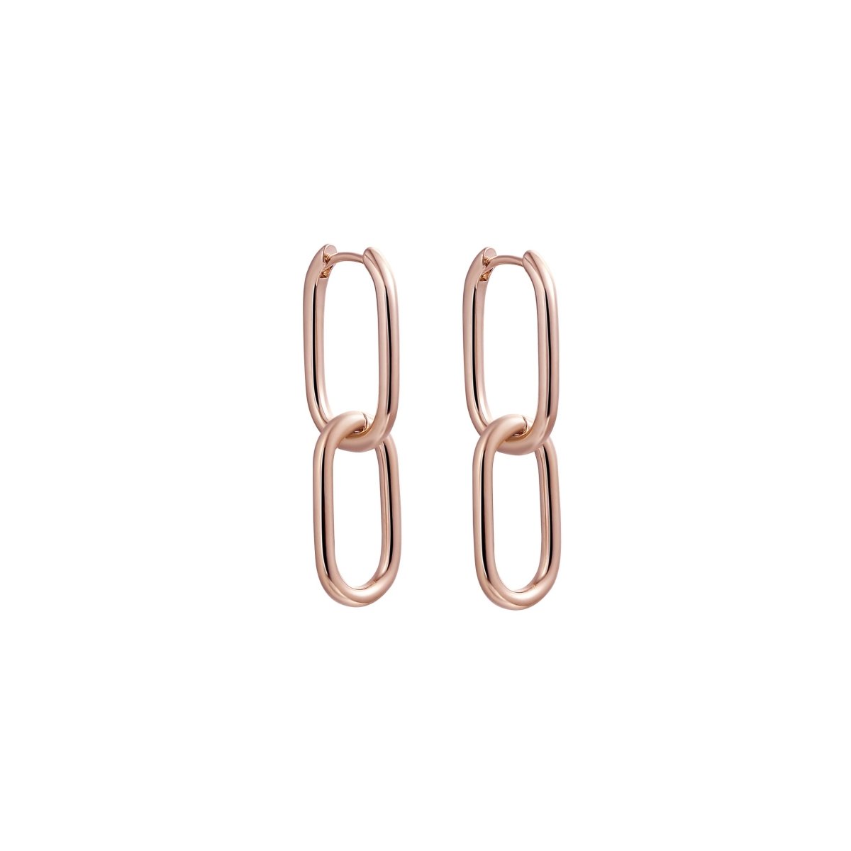 Kyerlyn Dainty Paperclip Huggie Hoop Earrings - KYERLYN