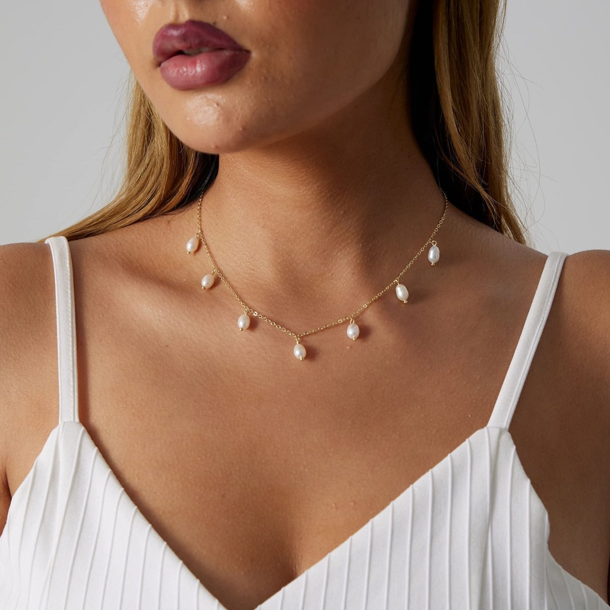 Kyerlyn Dainty Pearl Necklaces - KYERLYN