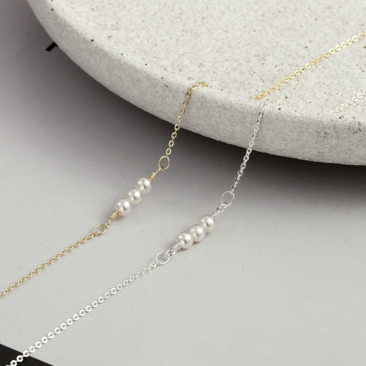 Kyerlyn Dainty Pearl Necklaces - KYERLYN