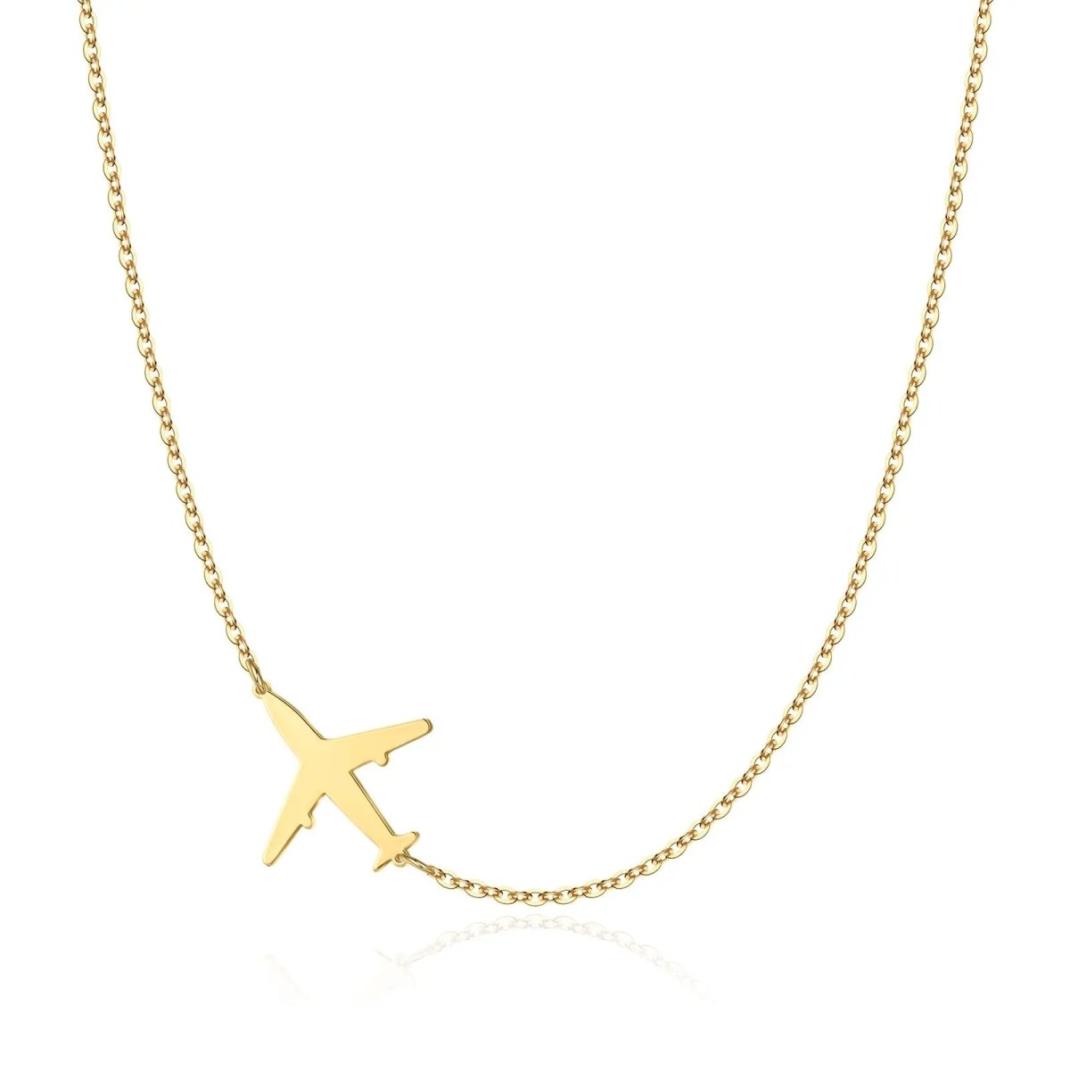 Kyerlyn Gold Airplane Necklaces - KYERLYN