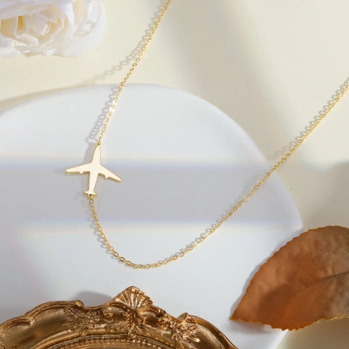 Kyerlyn Gold Airplane Necklaces - KYERLYN