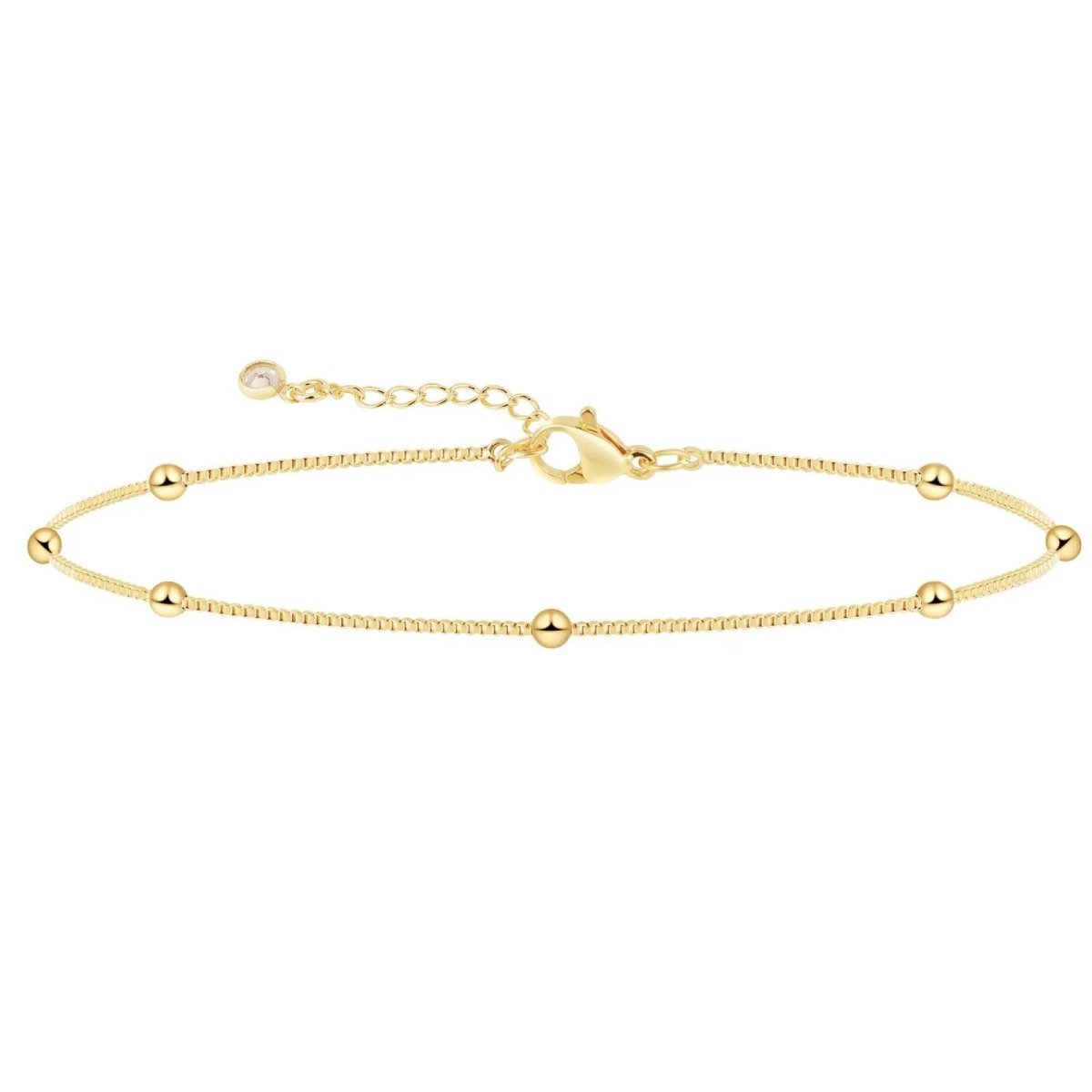 Kyerlyn Gold Bead Anklets - KYERLYN