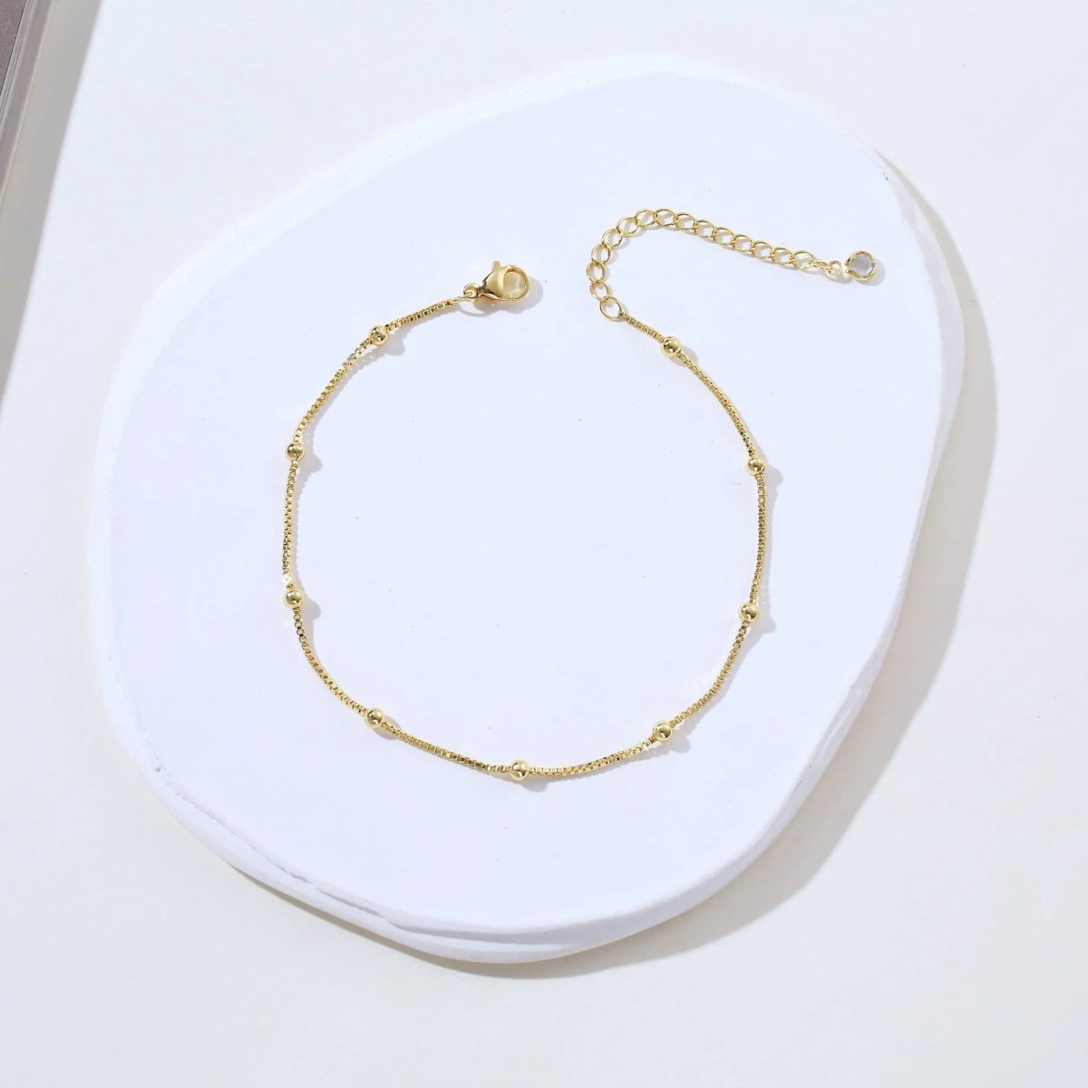 Kyerlyn Gold Bead Anklets - KYERLYN