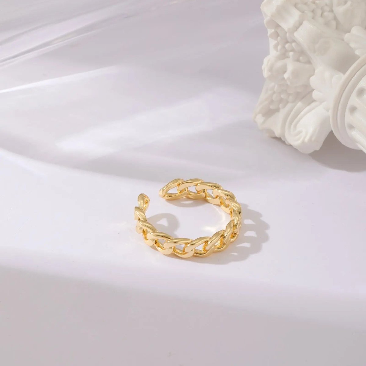 Kyerlyn Gold Cuba Lightweight Rings - KYERLYN