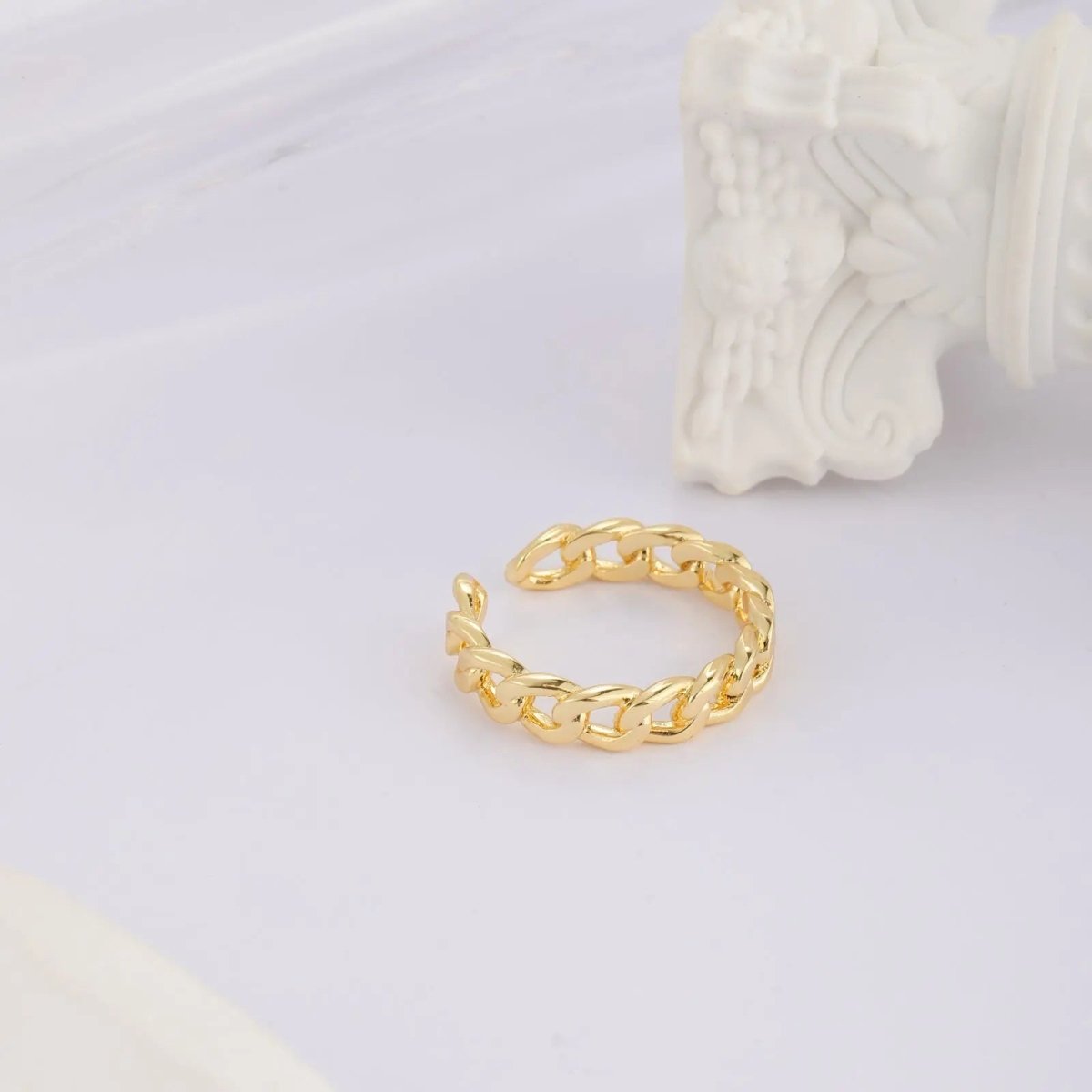 Kyerlyn Gold Cuba Lightweight Rings - KYERLYN