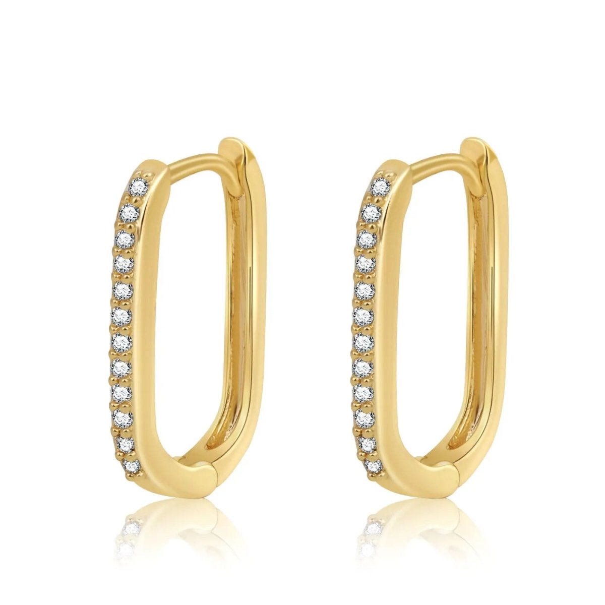 Kyerlyn Gold CZ Huggie Hoop Earrings - KYERLYN