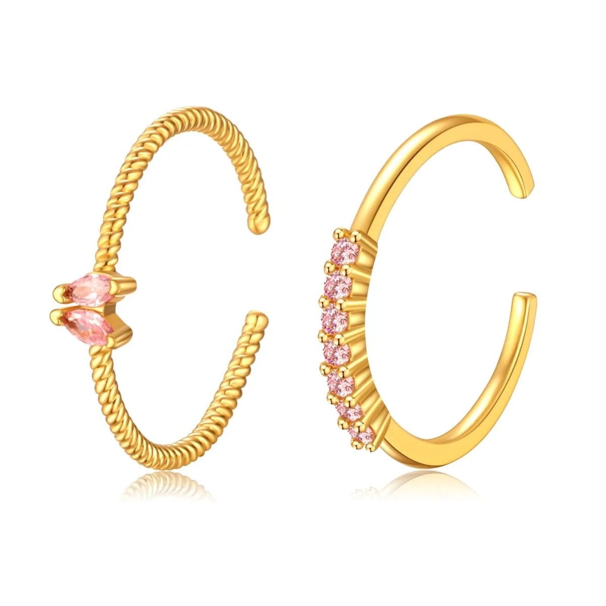 Kyerlyn Gold CZ Stacking Rings - KYERLYN