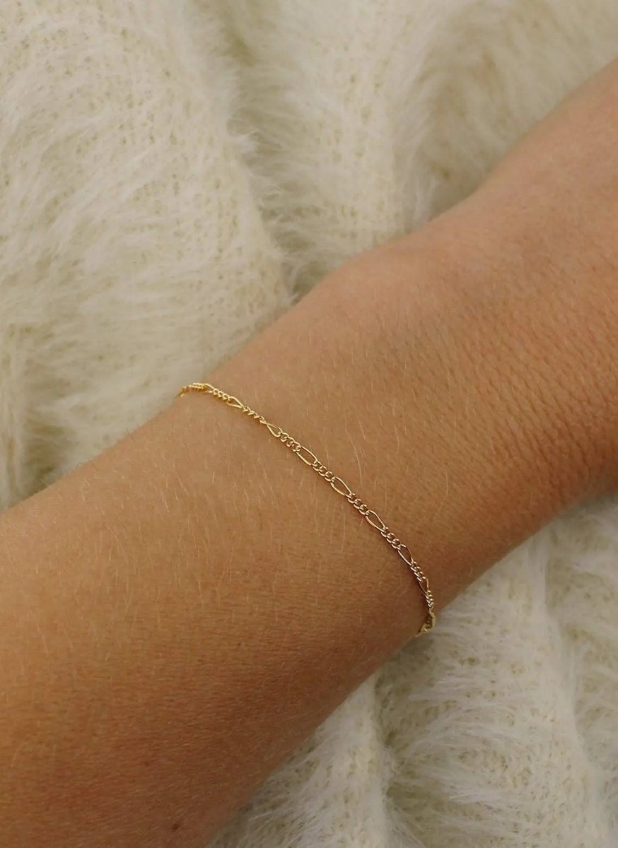 Kyerlyn Gold Figaro Bracelets - KYERLYN