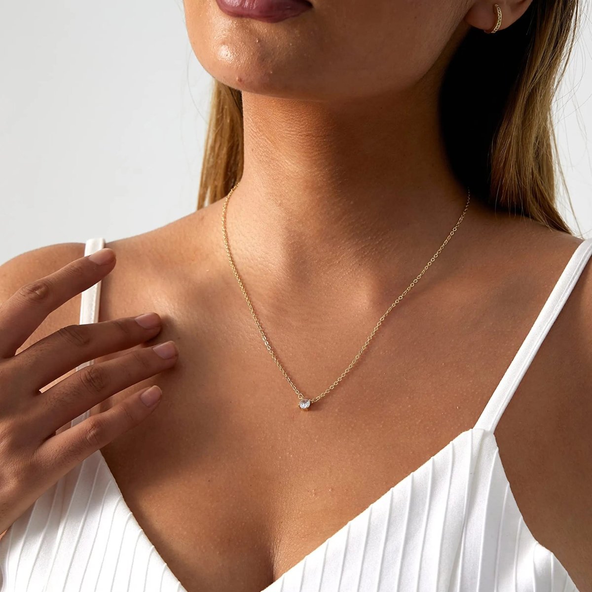 Kyerlyn Gold Filled Cubic Zirconia Necklaces - KYERLYN