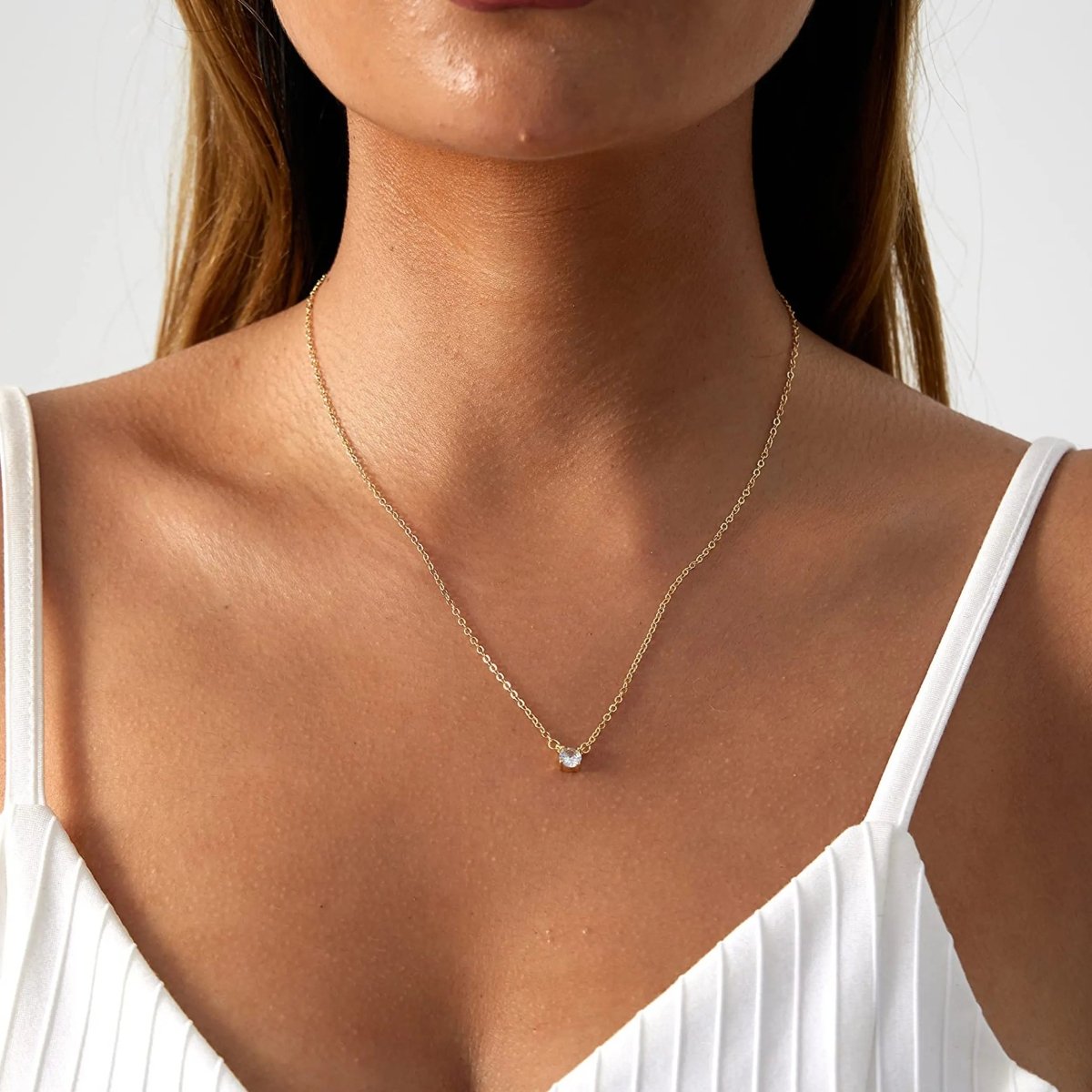 Kyerlyn Gold Filled Cubic Zirconia Necklaces - KYERLYN