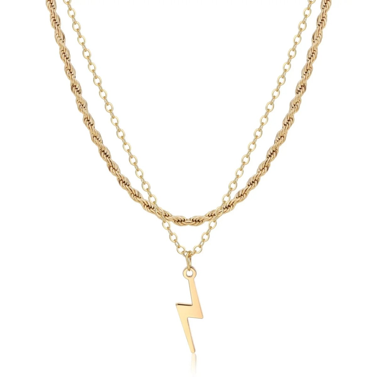 Kyerlyn Gold Lightning Necklaces - KYERLYN