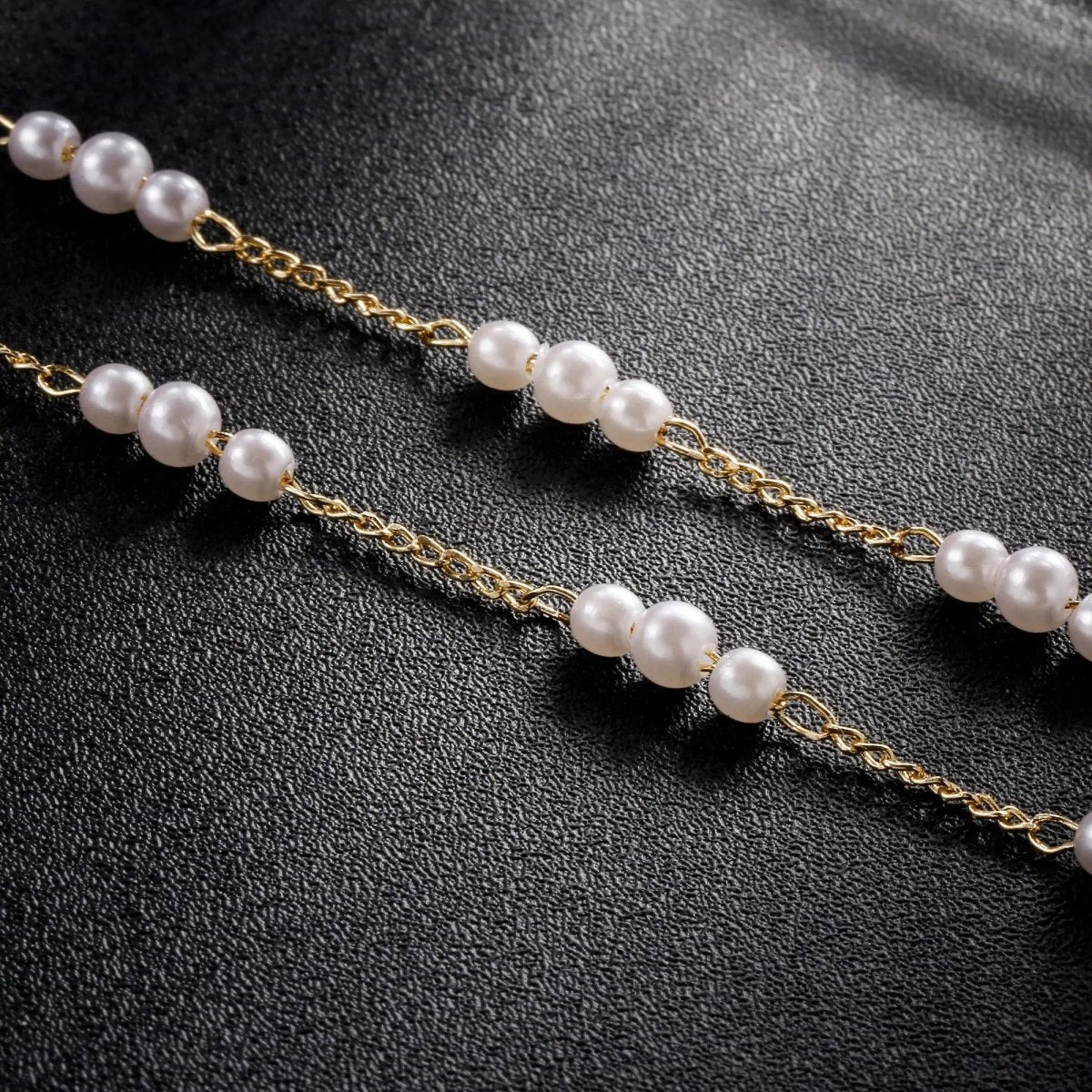 Kyerlyn Gold Pearl Anklet Bracelets Beach - KYERLYN