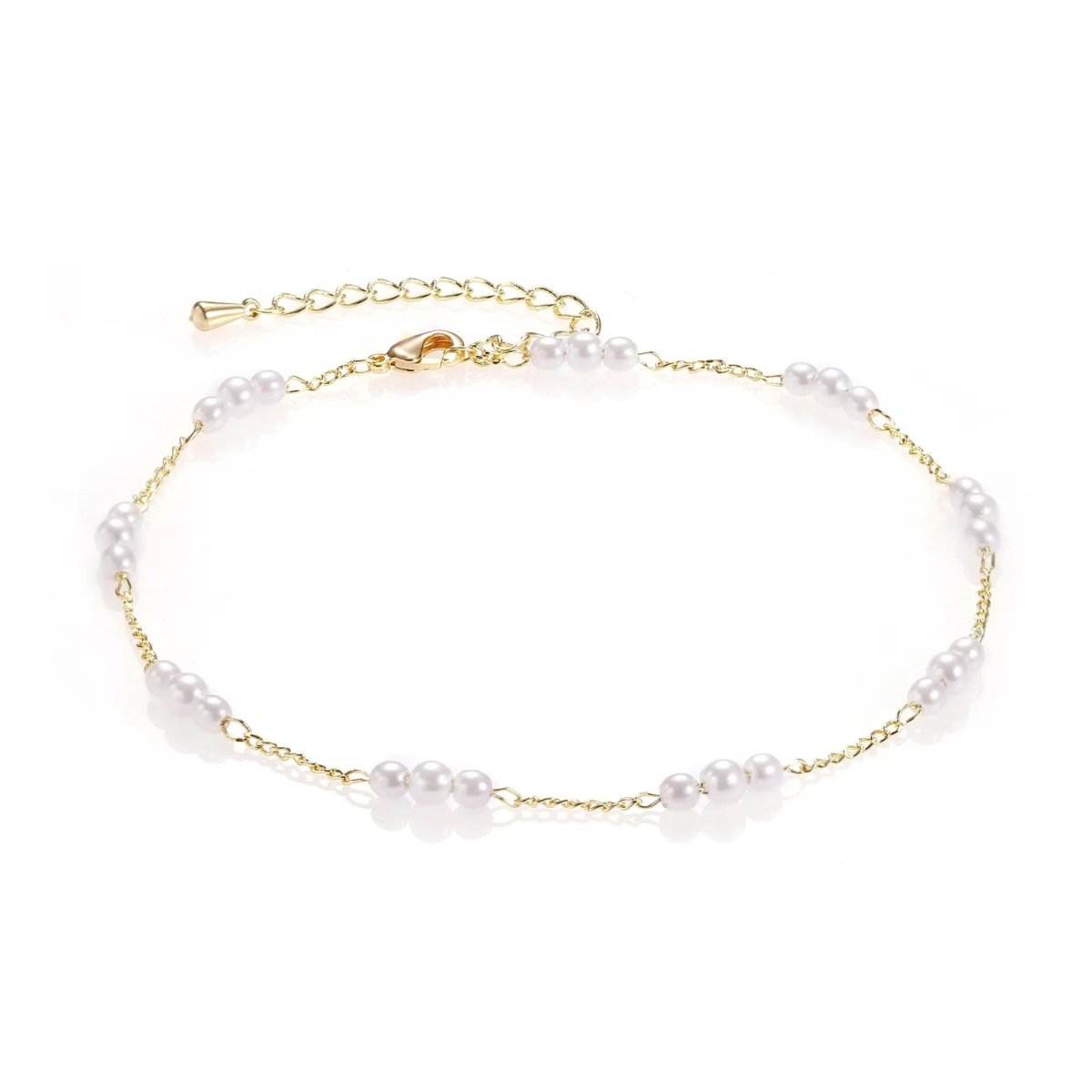 Kyerlyn Gold Pearl Anklet Bracelets Beach - KYERLYN