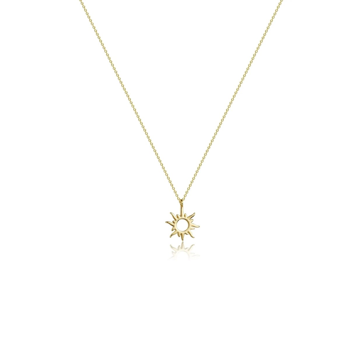 Kyerlyn Gold Plated Sun Choker Necklaces - KYERLYN