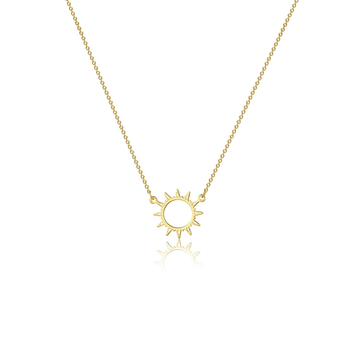 Kyerlyn Gold Plated Sun Choker Necklaces - KYERLYN