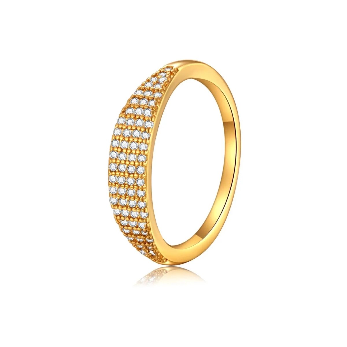 Kyerlyn Gold Sparkling CZ Rings Size 6 to 9 - KYERLYN