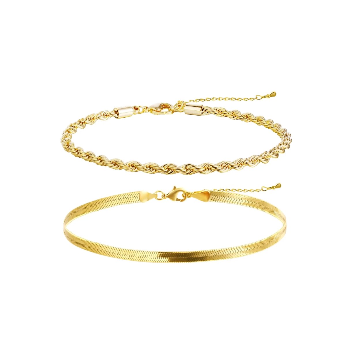 Kyerlyn Gold Twisted Bracelets - KYERLYN