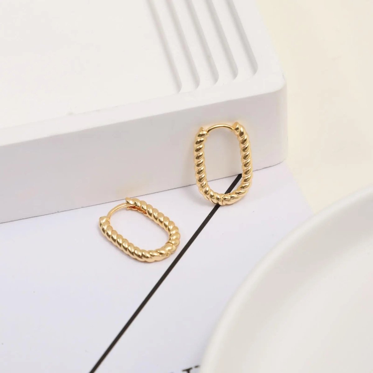 Kyerlyn Gold Twisted Rope Earrings - KYERLYN